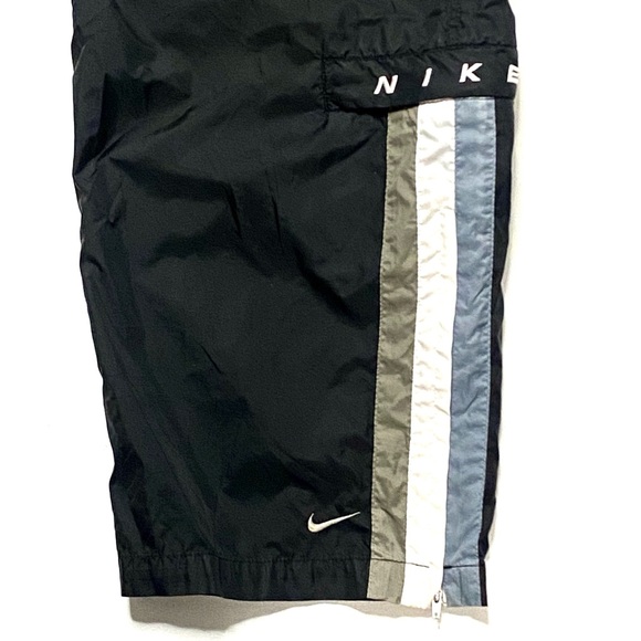Vintage 90’s Nike Sportswear Men’s Black Embroidered Windbreaker Track Pants XL - Picture 3 of 11